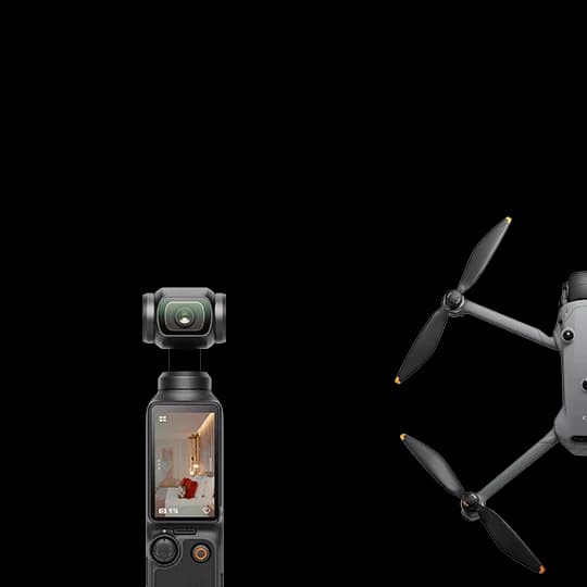 DJI Osmo Pocket and drone
